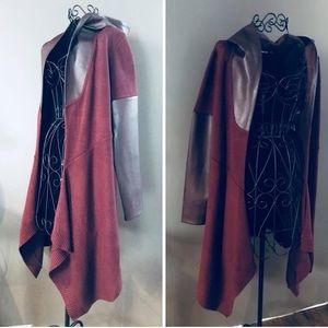 Red Long Coat for autumn 🍂